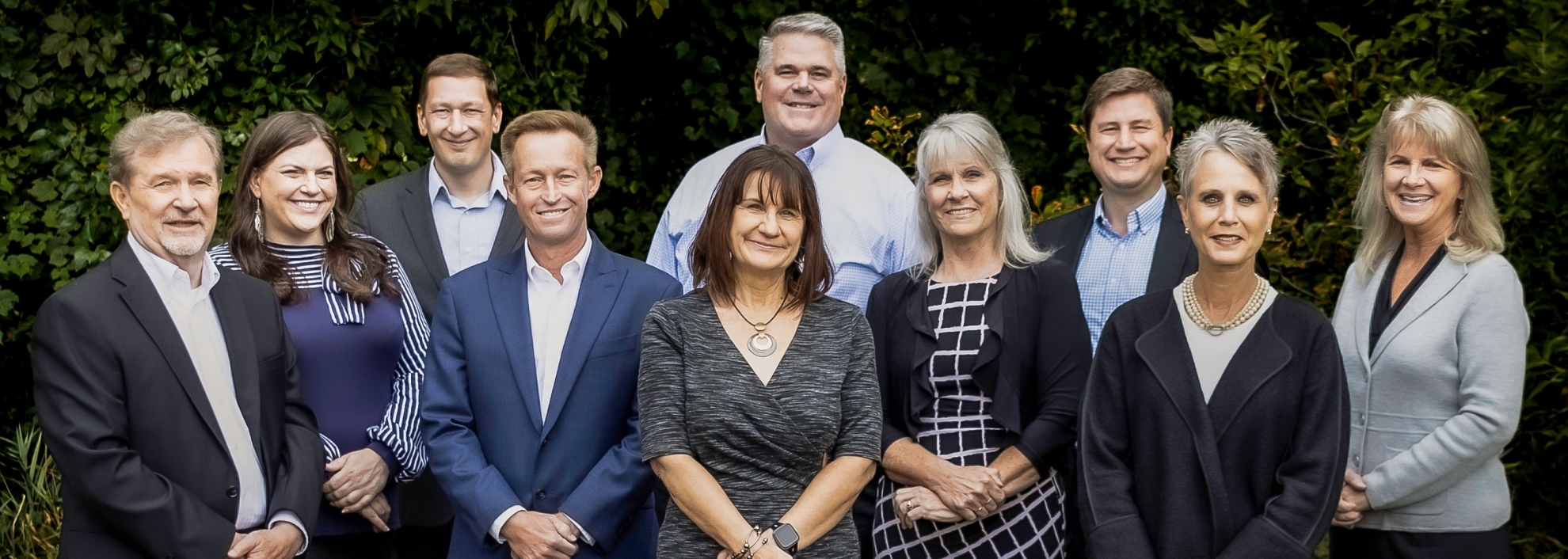 From left to right: James Carter, Andrea Fischer, Jack Fischer, Steven Clark, Laurie Ennis, John McCloskey, Jr., Kathleen Owens, Ryan Carter, Lynn Colby, Karen Ward 